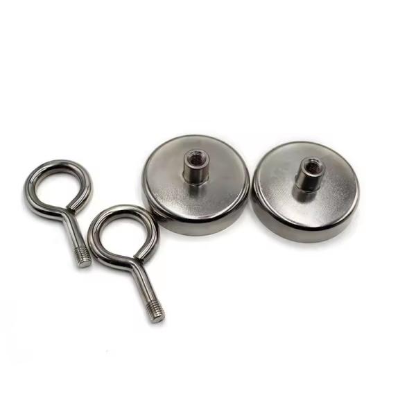 Neodymium Hook Magnets / Magnetic Hook N38-N52 For Office Round Shape