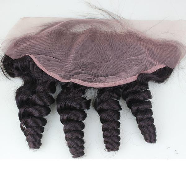 8A Grade Brazilian Virgin Hair 13*4 Lace Frontal Loose Wave Natural Color