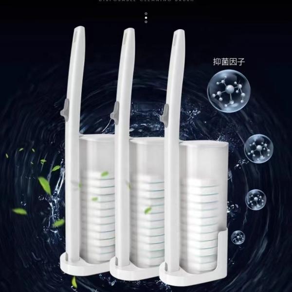Lightweight Flushable Disposable Toilet Brush Anti Odor Disposable Toilet Bowl Cleaner Brush