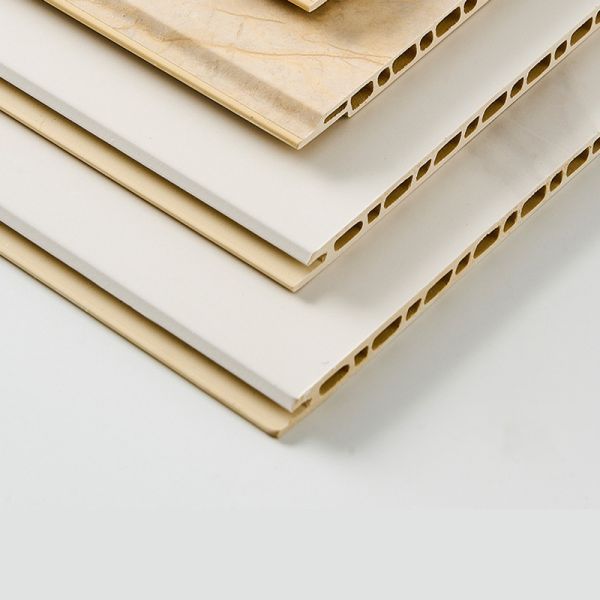 Bamboo Wood Fiber PVC Wall Panels Hollow Interlocking Eco Friendly Home Decoration Board