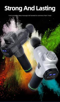 Massagista de percussão de cinco níveis 60DB Arma de massagem de tecido profundo sem fio