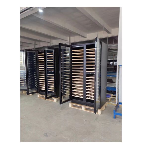Dual-Zone Temperature Wine Cooler with Beech Wood Shelving and 316 Bottle Capacity for Commercial Use