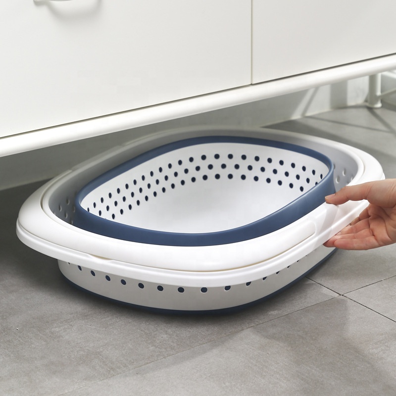 Large Capacity Foldable Household Laundry Storage Basket Bathroom Laundry Basket with Handle
