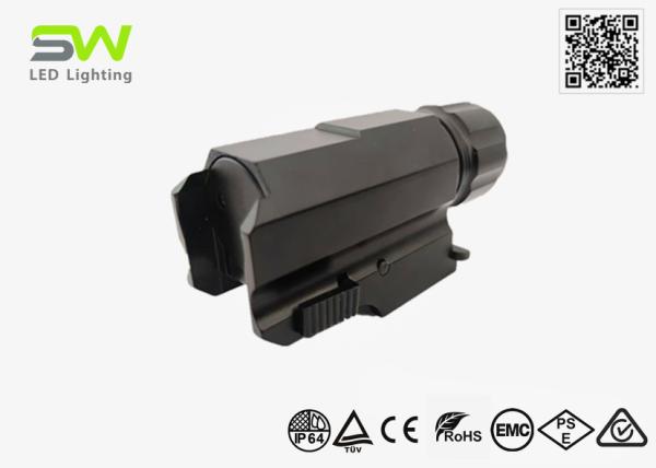 350 Lumens Small Tactical Rail Mount Flashlight Universal Picatinny Rail IP64