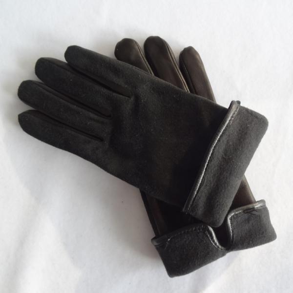 Wholesale customized fashion women sheepskin leather gloves