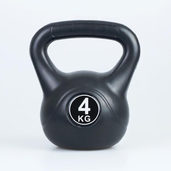 Unisex 2 4 6 8 10 kg Black Kettle Bell Weight Training Competition Cement Kettle Bell