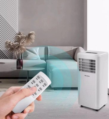 Portable air conditioner with no installation and refrigeration for small spaces without an outdoor unit