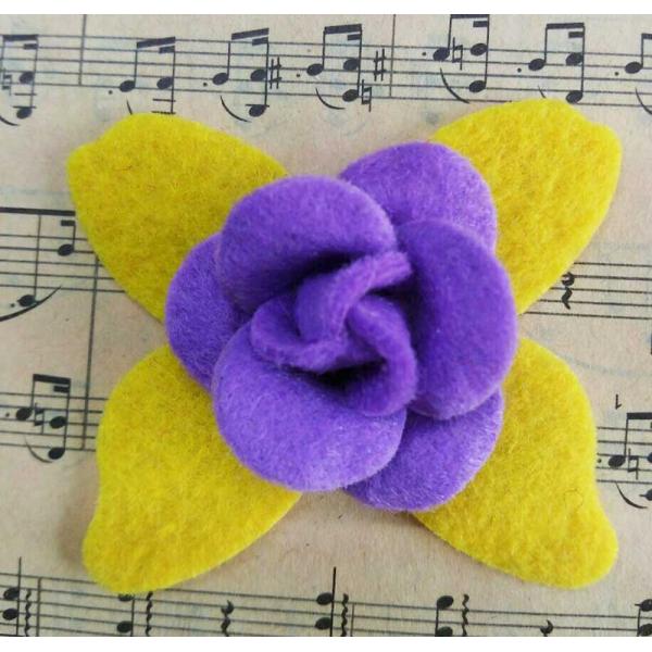 Hat Decoration Folded Fabric Flowers Fabric Flowers Fancy For Headbands