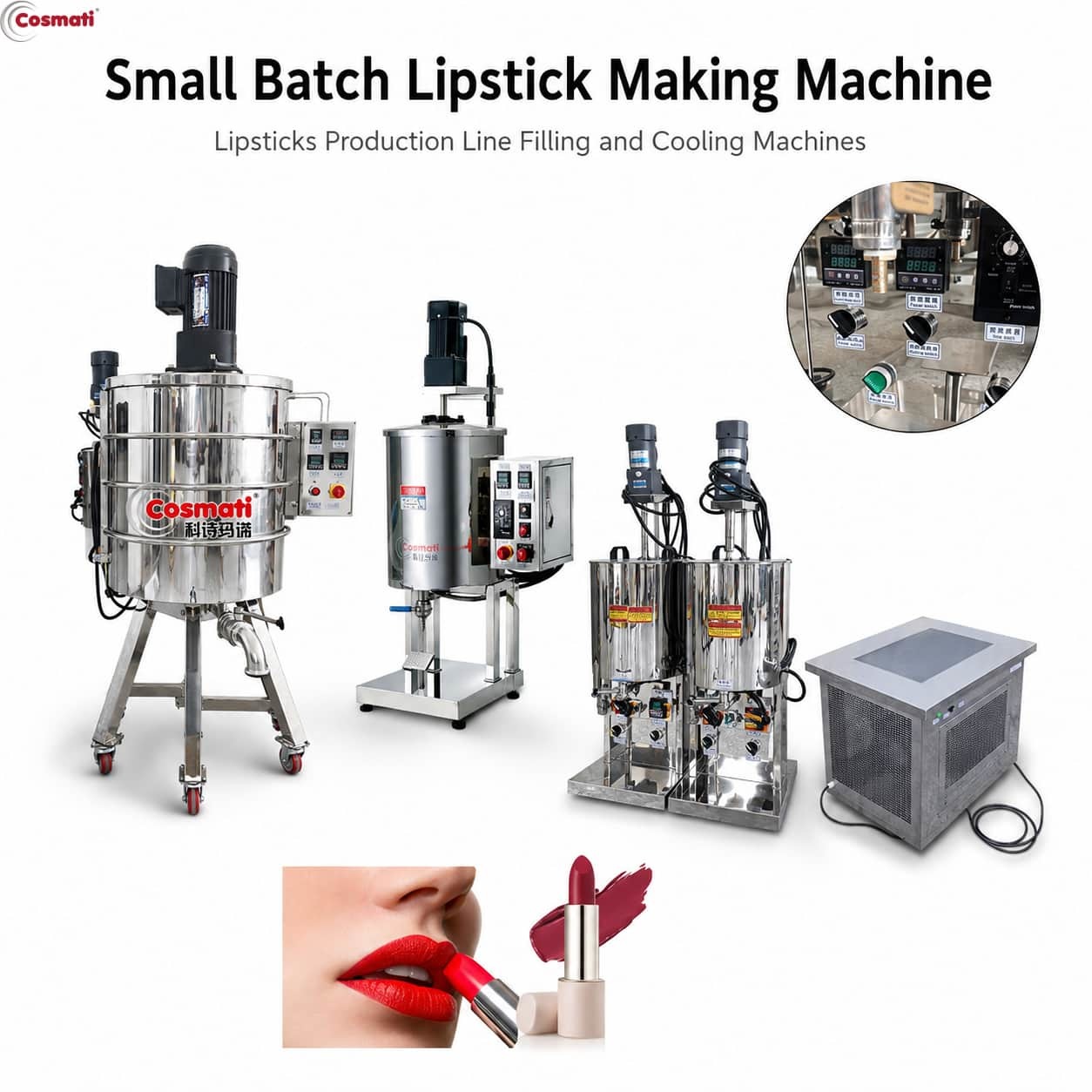 Lipstick Making Machine Lipstick Production Line Filling and Cooling Machine