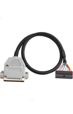 30 Pin Panel Mount Usb Cable Db25 Male Plug Te 104483-5  Black Housing