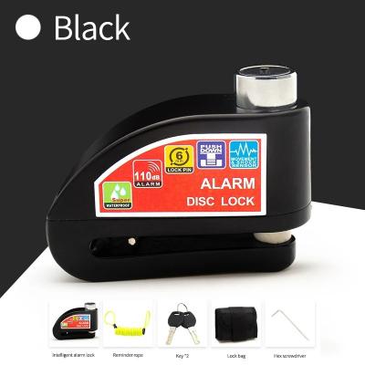 Motorcycle Bicycle Lock Alarm Safety Protection Padlock Disc Aluminum Alloy Anti-Theft Reminder