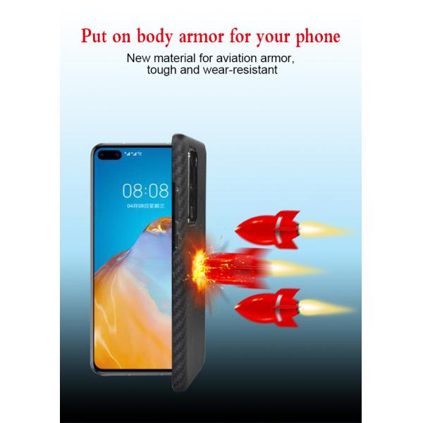 0.65mm Thickness Ultra Slim Aramid Fiber Case For Huawei P40
