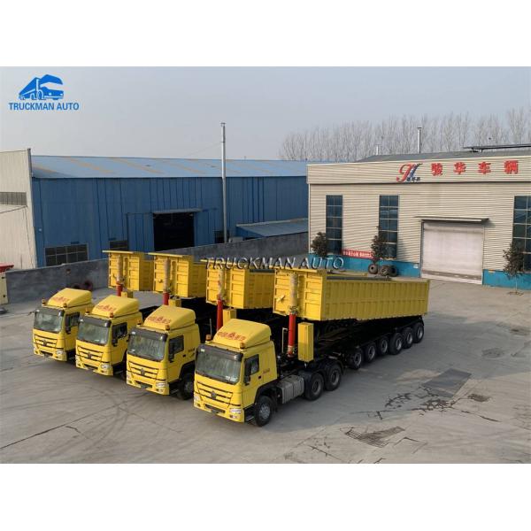 6 Axle 40m3 Dump Semi Trailer For Ghana