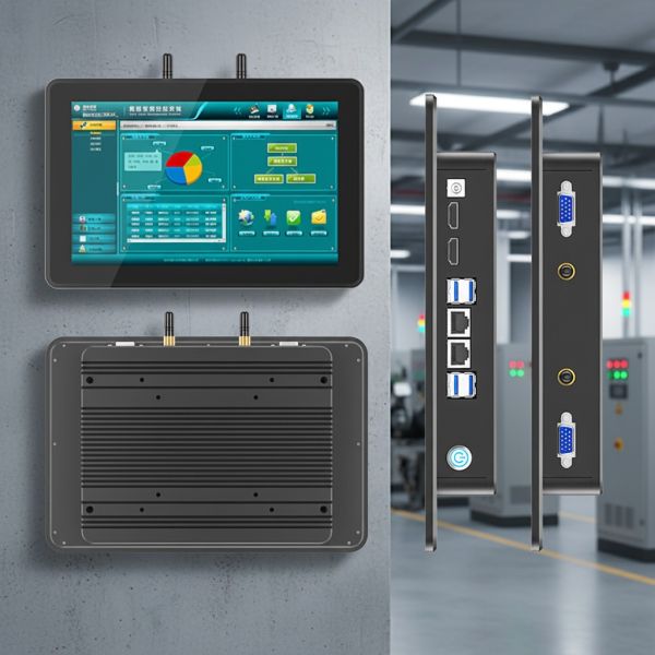 10.1 Inch IP65 Waterproof Aluminum Alloy Bezel Industrial Panel PC 10 Points Projective Capacitive Touch Screen 1280x800