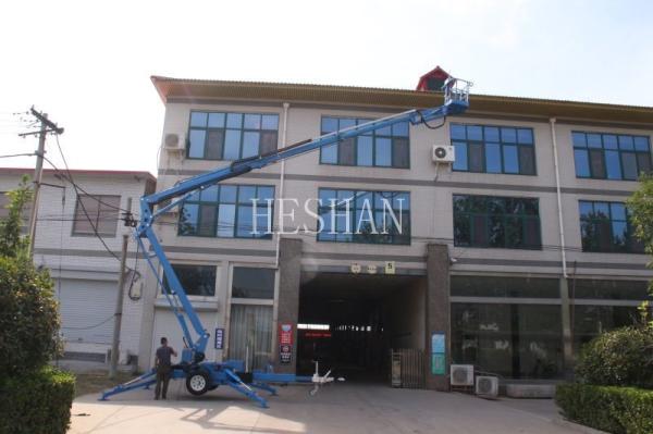 Towable Spider Self Propelled Telescopic Boom Lifts Diesel Electric Cherry Picker