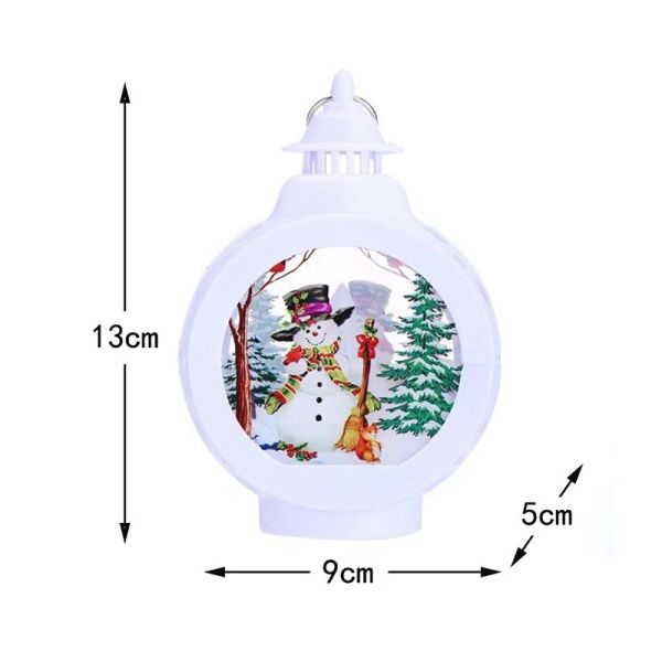 Personalized Photo Lantern Sublimation Blank LED Christmas Lanterns Hanging Ornaments Christmas Decorations