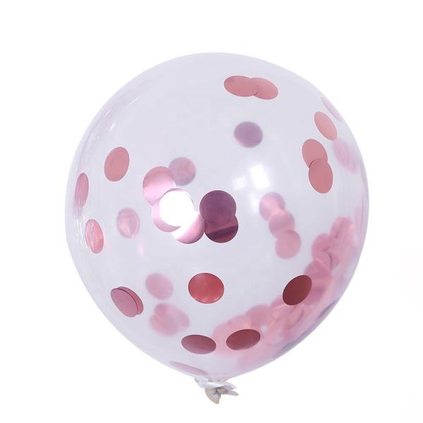 12inch Rose Gold Festival Party Decorations Party Balloon With Confetti