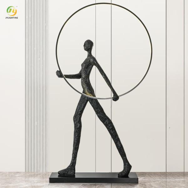 JYLIGHTING Modern Abstract Figure Art Sculpture Floor Lamp Hotel Exhibition Hall Creative Human Body Modern Floor Light