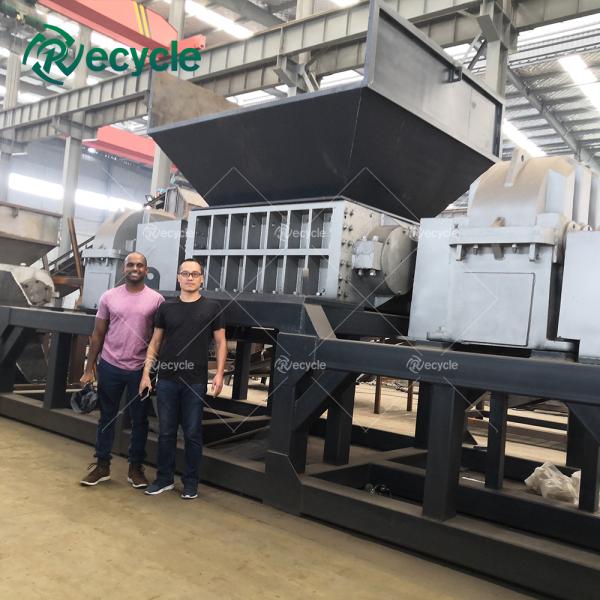 Pet Pvc Plastic Crusher Machine Scrap Metal Shredders Double Shaft Shredder Machine/ Carton Tyre Shredder