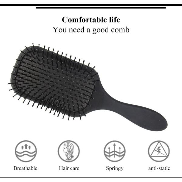 Streamlined Handle Scalp Massage Comb Customized Color ABS Airbag Comb