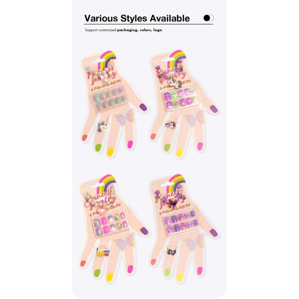 Chic DIY Nail Art Kit For Pretend Play Preschool Girls Environment Friendly
