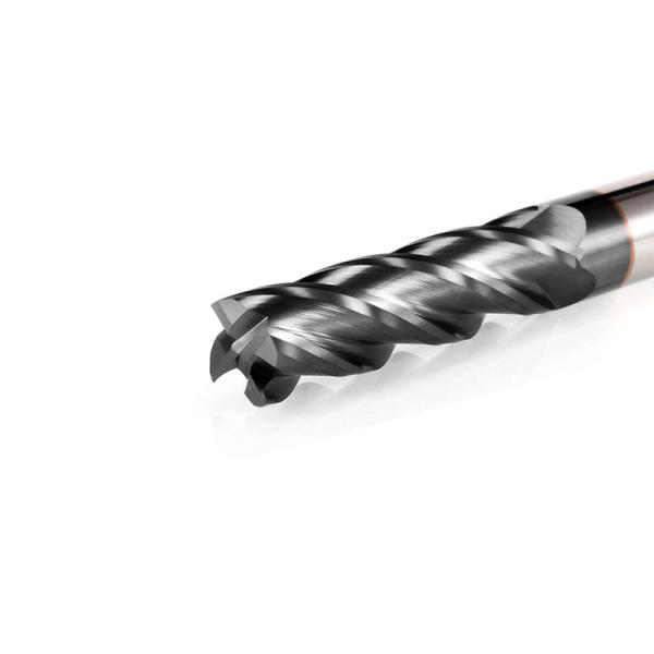 Solid Carbide Micro Diameter End Mill 4 Flutes HRC 58 Degree For Milling Tools