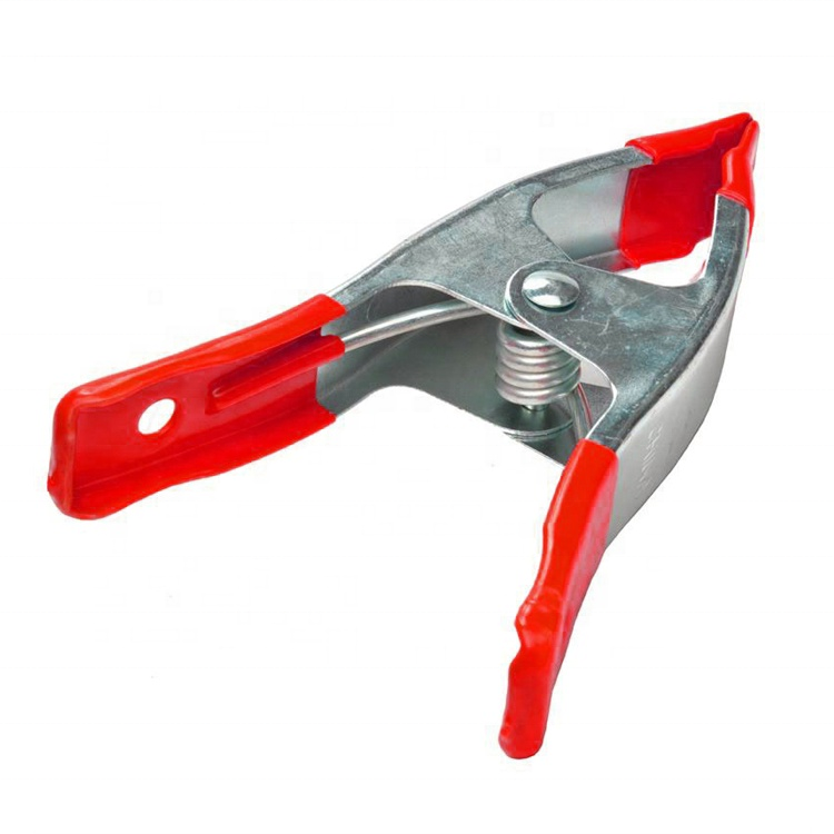 Convenient 6 INCH A-shape Metal Spring Clamps Red With Rubber Fitting Clips for Woodworking
