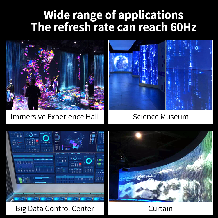 4K60 Multi-Screen Expander with 1x4 Output and Delay-Free Processing for Video Wall and Image Control