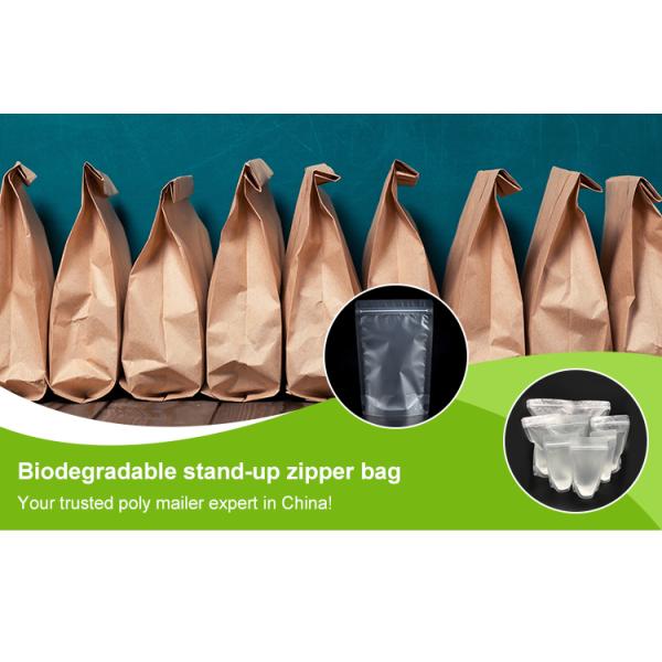 BIODEGRADABLE COMPOSTABLE, PLA, CORN STARCH PLA Stand Up Pouch Zipper Bag , Zipper Bag For Food, ECO FIRNEDLY, GREEN PAC