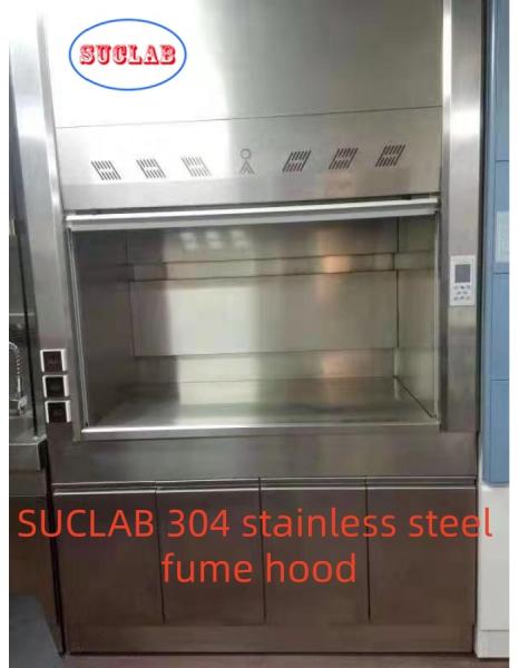 Custom Original Color Upgrade Your Stainless Steel  Ducted Fume Hood Lab Fume Hood Design fin Laboratory with 220V/10A  and 250mm Air Outlet