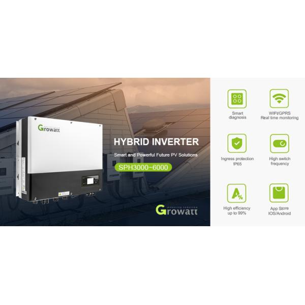 Inversor híbrido de fase única Growatt SPH 3000-6000TL BL-UP 3KW 4KW 4.6KW 5KW 6KW