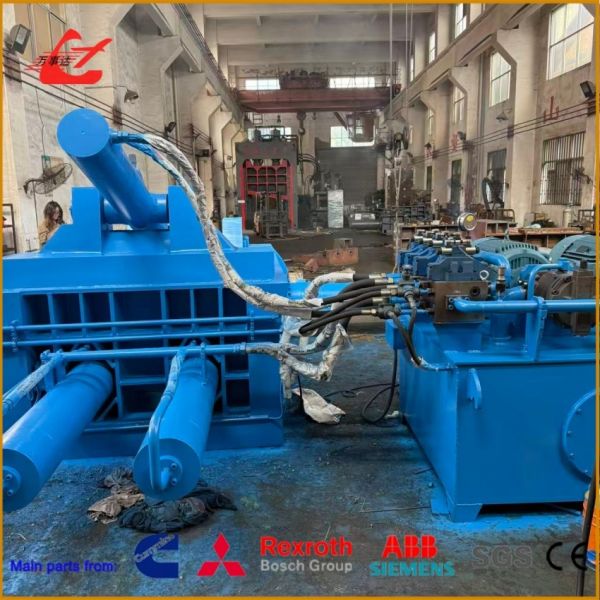 Professional Tire Wire Baling Press Machine 5000-5500kg/H For High-Density Scrap Tire Steel Wire Recycling