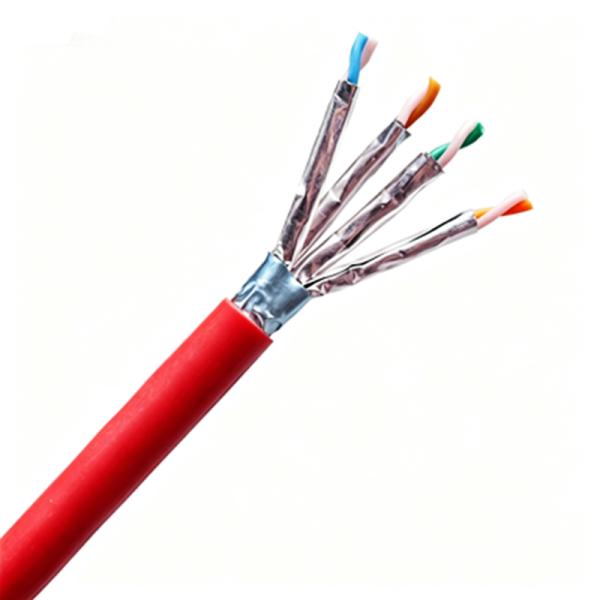CAT6A FFTP Shielded LAN Cable 10Gbps 550MHz 23AWG Solid Copper for High-Speed Networking