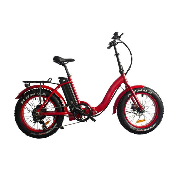 Folding Fat Tire Electric Mountain Bike Full Suspension 20 Inch Thick Tyre Electric Bike
