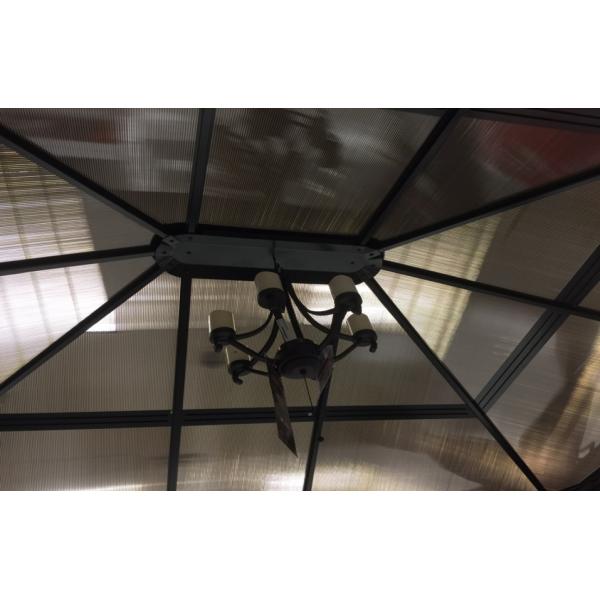 Coloree el bronce propósito multi de la pared de 6m m/de 8m m del policarbonato de los paneles dobles del invernadero