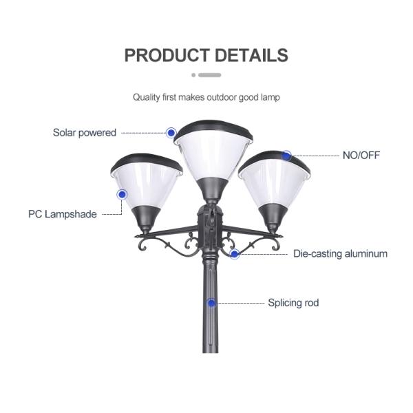 Света 100lm 3000k 6000k алюминиевого ландшафта быстрые поручая солнечные для двора