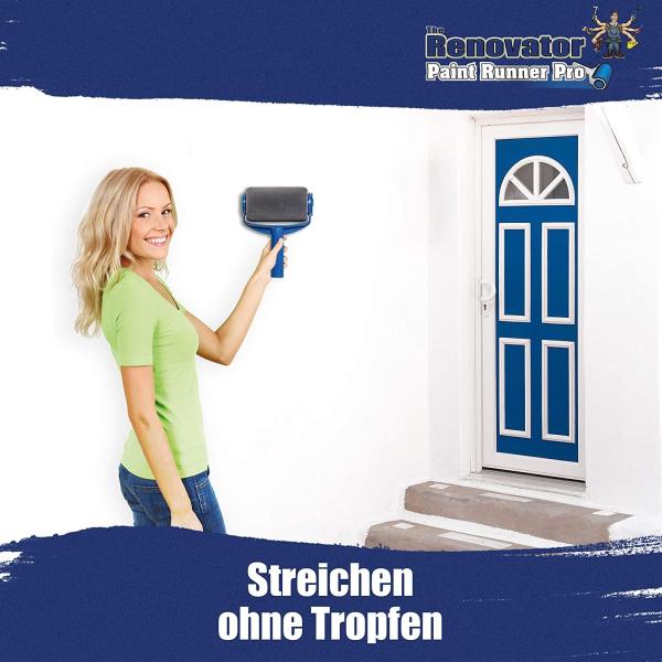 Ролик пластикового бегуна краски Pro со стрессом танка свободным