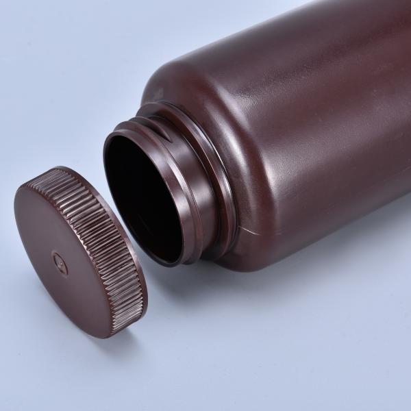 Customized Logo 250ml Wide-Mouth Plastic Clear Reagent Bottle Screw Cap for Medicine