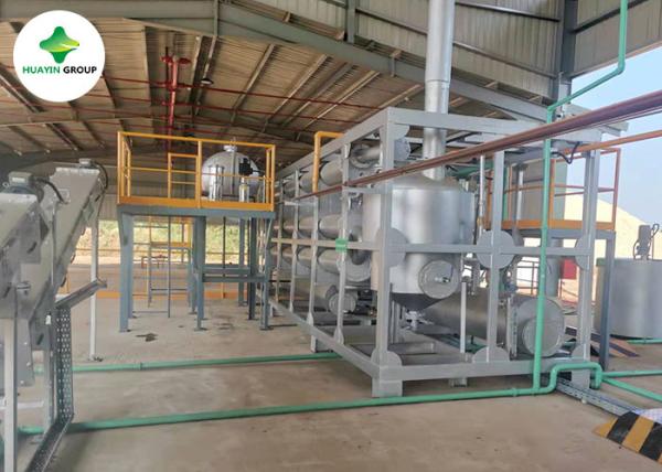 Batch Type Small Pyrolysis Plant Huayin Waste Plastic Scrap To Fuel Oil