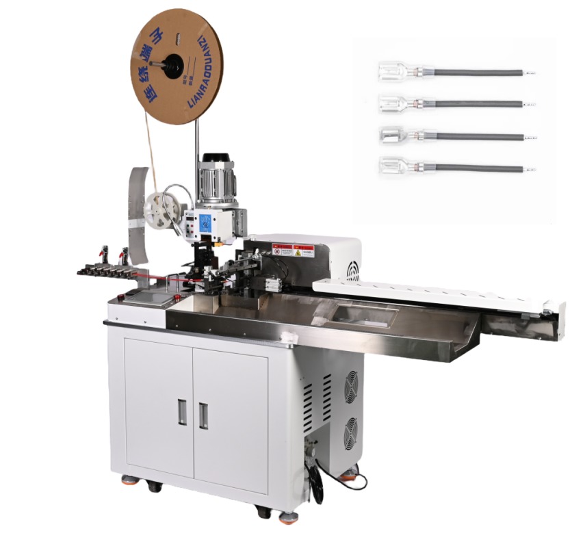 Factory Supply Double Ends Automatic Swing-Arm Type Five-Wire Terminal Crimping and Tinning Machine One-stop Service
