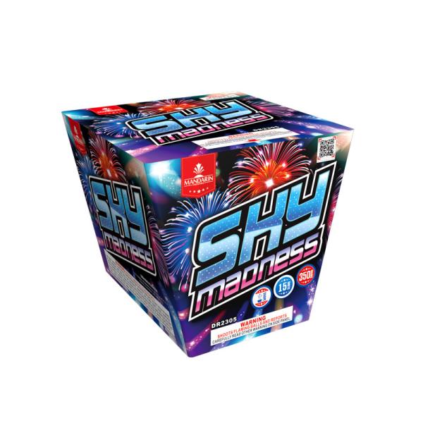 350g Sky Madness Consumer Cake Fireworks 15 Shots  Salute Customized