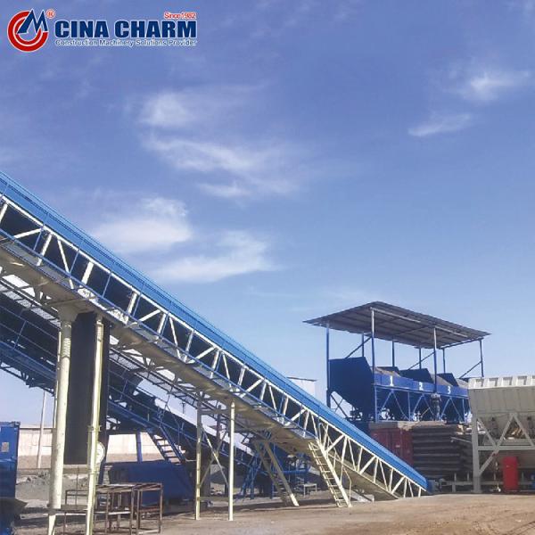 Skip Hopper HZS25 3.8M Concrete Ready Mix Plants