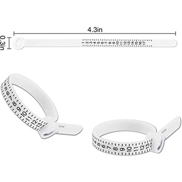 Jewelry Accessories Tools Plastic Ring Sizer US 1-17