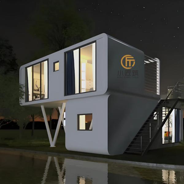 Modern Design Double Outdoor Garden High-End Removable Steel Apple Pod Office Pod