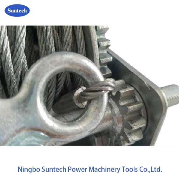 Light Weight Small Manual Hand Winch With Soft Rubber Handle 800lbs