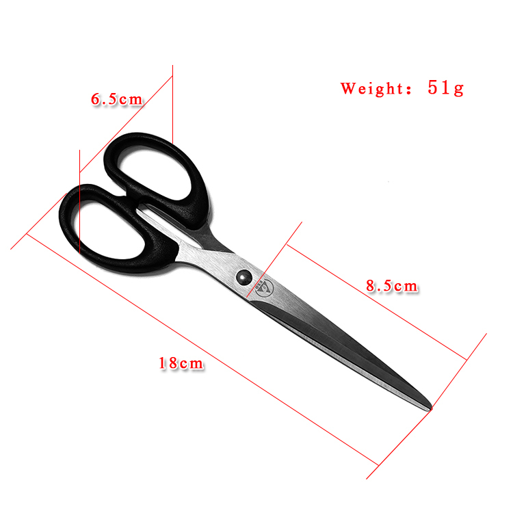7INCH Black ESD Antistatic Scissors with Ant-istatic Plastic Handle