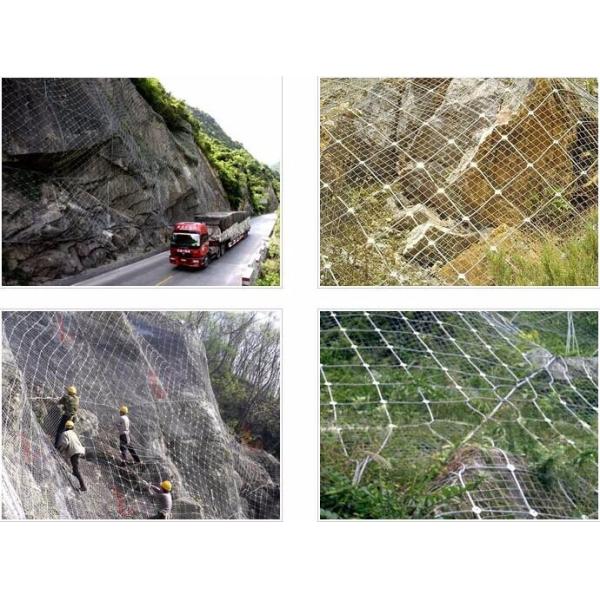 High Strength 0.1-3mm Wire Gauge Slope Stabilisation Mesh for Rockfall Protection