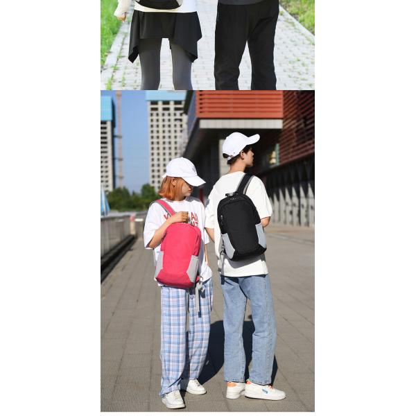 Light Weight Foldable Waterproof Running Backpack , Polyester Lining Unisex Travel Bag