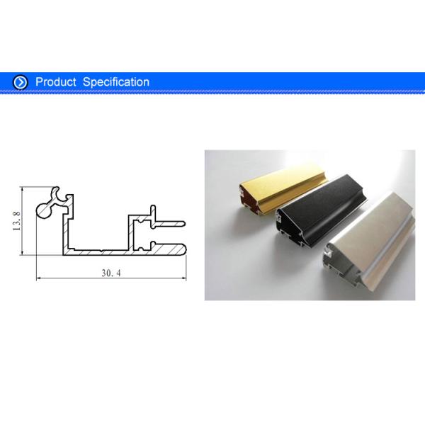 Aluminium Led Extrusion , Black Anodized Aluminium Advertising Frames ISO / TS16949:2009