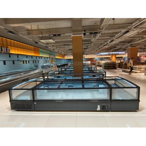 Supermarket Energy Saving Frozen Food Combined Commercial Display Freezer Chest Freezer With Automatic Defrost